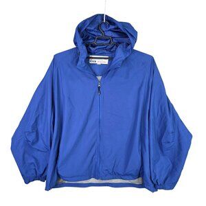 Mens Vintage Rally Athletic Blue Full Zip Jacket USA Made Polyester Size 3XL